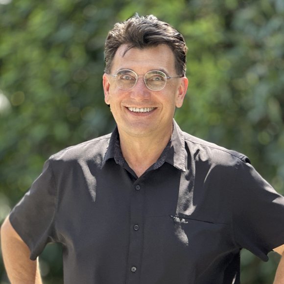 A modern-day photo of Joseph Pica, Founding Principal of Pica + Sullivan, a Los Angeles-based educational, religious, & non-profit architecture firm.