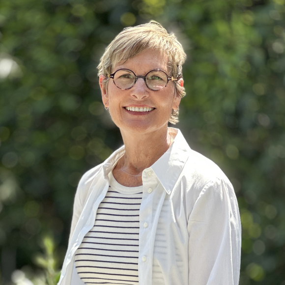 A modern-day photo of Maureen Sullivan, Founding Principal of Pica + Sullivan, a Los Angeles-based educational, religious, & non-profit architecture firm.